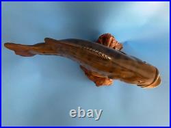 Vtg Big Sky Carvers Largemouth Bass Wood Carving Burl 17 Rare Fish Sculpture Un Vtg Big Sky Carvers Largemouth Bass Wood Carving Burl 17 Rare Fish Sculpture Un