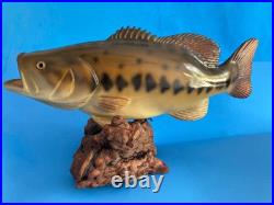 Vtg Big Sky Carvers Largemouth Bass Wood Carving Burl 17 Rare Fish Sculpture Un Vtg Big Sky Carvers Largemouth Bass Wood Carving Burl 17 Rare Fish Sculpture Un