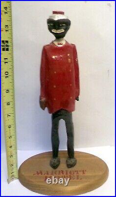 Vtg Sculpture Wood Carving AFRICAN AMERICAN Marriott Hotel MPLS