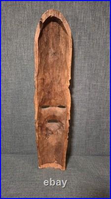 Vtg Tribal Wood Carving Lot 5pc 30 PNG Mask Cook Islands Tiki Africa Decor