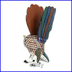 WHITE OWL Oaxacan Alebrije Wood Carving Handcrafted Mexican Folk Art Sculpture