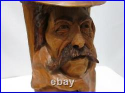 WINTER WIND Hand Carved SCULPTURE Western Decor ARTIST Signed TR WOLFF 16 90s