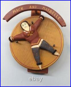 WOLF CREEK FOLK ART WOOD CARVING, Circus Collection KNIFE THROWING ACT