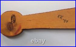 WOLF CREEK FOLK ART WOOD CARVING, Circus Collection KNIFE THROWING ACT