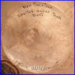 WOW! Ron Pessolano Signed Studio Turned Wood Vase SPALTED SUGAR MAPLE BURL