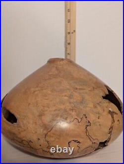 WOW! Ron Pessolano Signed Studio Turned Wood Vase SPALTED SUGAR MAPLE BURL