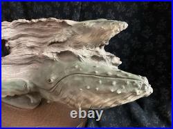 Whales Rick Cain Sculpture Dual Motion Limited Edition Seascape 1322/2000