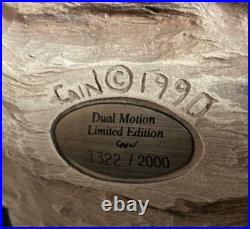 Whales Rick Cain Sculpture Dual Motion Limited Edition Seascape 1322/2000