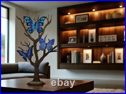 Whimsical Butterfly Tree sculpture, 36x22, Trio Butterfly Floor Sculpture-Art69