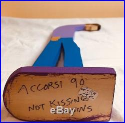 William Accorsi 1990 Not Kissing Cousins Wood Carved Sculpture