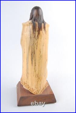 William M Churchill Jr wood sculpture Native American listed carving Bill