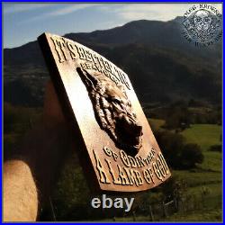 Wolf Odin Viking Valhalla Home Decor Norse Thor Wood Picture Pagan Gods Carving