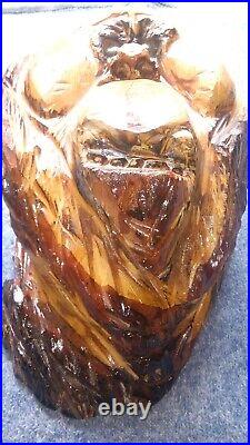 Wood Ape Bigfoot Yeti Character Carvings