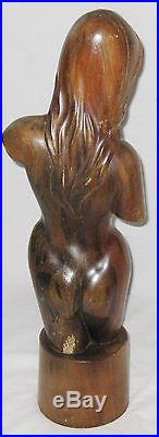 Wood Carved 24 Nude Female Woman Lady Art Sculpture Figurine