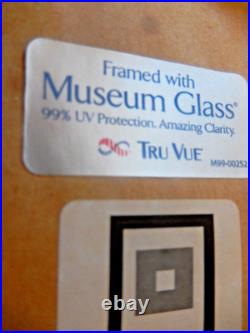 Wood Carved Antique Treen Profile ROMAN EMPEROR Framed Under Glass