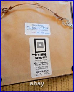 Wood Carved Antique Treen Profile ROMAN EMPEROR Framed Under Glass