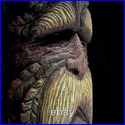 Wood Carving 29 Green Man Wood Spirit Folk Art Fantasy Art