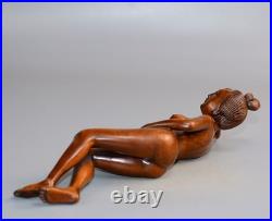 Wood Carving Home Arts Crafts Wooden Carved Figurine Sculpture Ornament