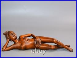 Wood Carving Home Arts Crafts Wooden Carved Figurine Sculpture Ornament
