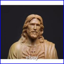Wood Carving Jesus Statue Home Decoration Religious Solid Wood Carving