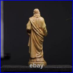 Wood Carving Jesus Statue Home Decoration Religious Solid Wood Carving