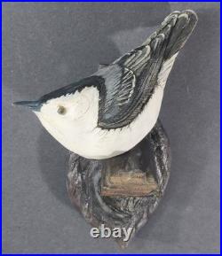 Wood Carvings By Strunk Nuthatch Bird Wall Mount Wood Carving 5 Figure 2020