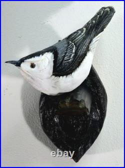 Wood Carvings By Strunk Nuthatch Bird Wall Mount Wood Carving 5 Figure 2020