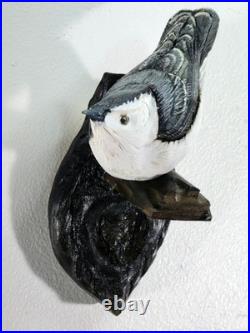 Wood Carvings By Strunk Nuthatch Bird Wall Mount Wood Carving 5 Figure 2020