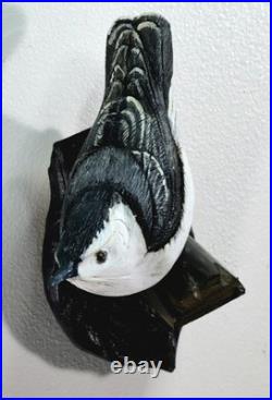 Wood Carvings By Strunk Nuthatch Bird Wall Mount Wood Carving 5 Figure 2020