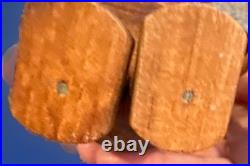 Wood Figurine Eskimo Rare Arne Tjomsland Eskimo Wood Figurine With Spear, Norway