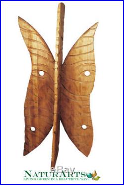 Wood Sculpture, Hand Carved Butterfly Papilio, Contemporary Art, Collectible