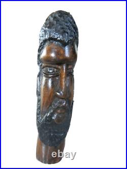 Wood Spirit Black Forest Hand Carved, Hand Painted, Mt. Man, Sculpture Wizard Wooden Wood Spirit Black Forest Hand Carved, Hand Painted, Mt. Man, Sculpture Wizard Wooden