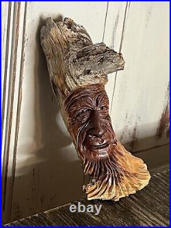 Wood Spirit Carving By Lewis Holloway