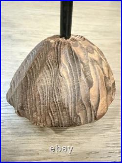 Wood Tiger Vintage Hand Carved Hand Painted Sculpture 10