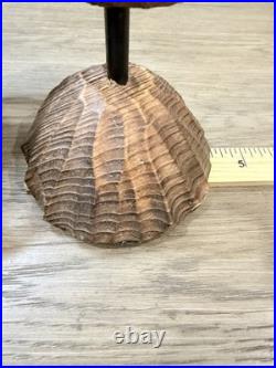 Wood Tiger Vintage Hand Carved Hand Painted Sculpture 10