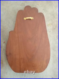 Wood carved buddha wall hanging home decor art sculpture gift plaque