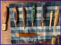 Wood carving knifes and palm tools helvie lyons pinwoodforge Bud Murray occt