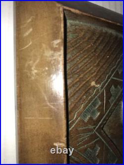 Wood wall hangings Vintage peru signed art