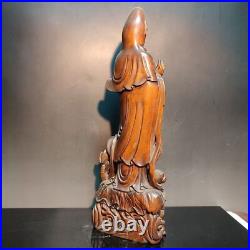 Wooden Chinese Kwan-Yin Statues Figurines Quan Yin Statues Buddha Carving