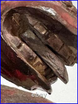 Wooden Hand Carved Horse Head Figure With Stand Power Nobility and Grace 11