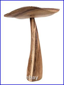 Wooden Mushroom Sculptures, Hand Carved Mushrooms, Mushroom Figurines, Fungi