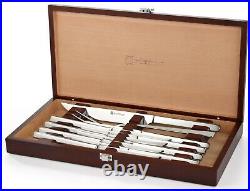 Wusthof Stainless Steel 10 PC Steak & Carving Knife Set with Presentation Chest
