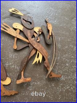 Zwarte Cabbes French Wooden Wall Sculptures (2)1960 RARE France Zwarte Cabbes French Wooden Wall Sculptures (2)1960 RARE France